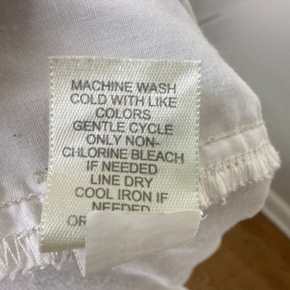 J.Jill Genuine Fit Stretch Linen Ankle Pants Size 18 Beige Summer Resort Beach - Picture 9 of 9